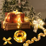 Ribbon Fairy Light Christmas Decoration Ornaments For Home