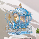 5D DIY Diamond Painting Special Shape Drill Desk Ornament "Crystal Carriage"