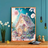 5D DIY Diamond Painting Special Shape Drill "Fairy House Landscape"