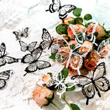 20pcs/pack Vintage  Butterflies Flower Birdcage Material Paper DIY Scrapbooking Journal