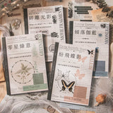 40 Pcs Large size Washi paper Sticker Book Kit Junk Journal DIY scrapbooking
