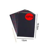 Children Scratch Art Painting Set Magic Rainbow Colors for children