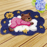 Latch hook DIY rug kit preprinted " 23 various patterns" sizes vary