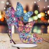 5D DIY Diamond Painting Special Shape Drill Desk Ornament "Crystal high heels"