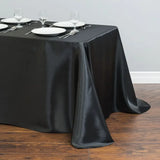 145x275cm Rectangle Tablecloth for Wedding  Party Dining Satin Table Cloth