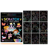 Children Scratch Art Painting Set Magic Rainbow Colors for children