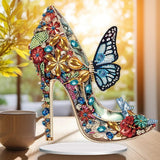 5D DIY Diamond Painting Special Shape Drill Desk Ornament "Crystal high heels"