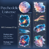 6x200cm Creative Astronomy Universe Planets Stickers Junk Journal DIY scrapbooking