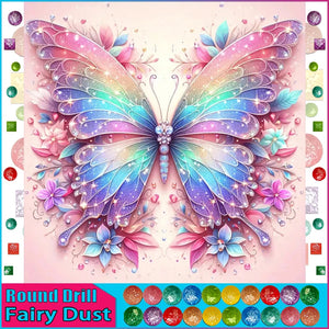 5D DIY Diamond Embroidery Full Square/round Fairy Dust AB DIY 5D Diamond Painting "Butterfly"