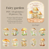 20Pcs Mushroom Collector Stickers Junk Journal DIY scrapbooking