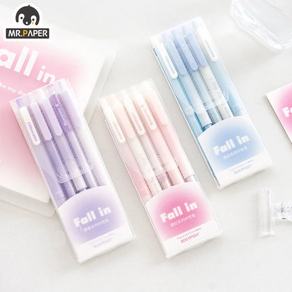 Gradient Color Gel Pen Set  Stationery Supplies DIY Diary Journal Scrapbooking