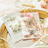 20pcs/pack Stickers Flower Frame Transparent Junk Journal DIY scrapbooking