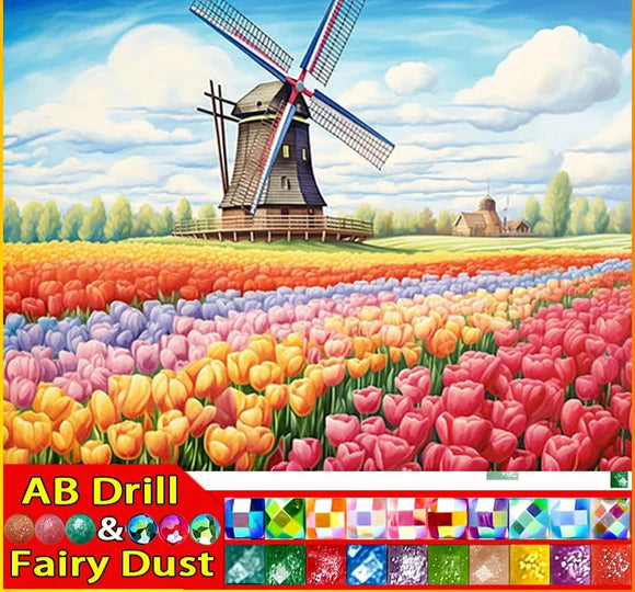 5D DIY Diamond Embroidery Full Square/round Fairy Dust AB diamond Painting 