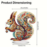 5D DIY Diamond Painting Special Shape Desk Ornament "Squirrel"