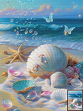 5D DIY  Full Square/ Round  Drill Diamond Painting "Starfish sea theme"