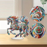 5D DIY Diamond Painting Special Shape Drill Desk Ornament "Horse"