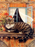 5D diamond embroidery painting full round/ square "Cats"