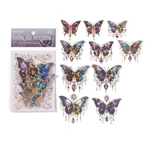20 pcs/pack laser PET Butterfly Stickers waterproof DIY Diary Journal Scrapbooking