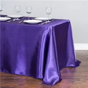 1pcs Satin Tablecloth Modern Table Decor for Christmas Wedding Party set 1