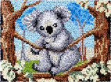 Latch hook DIY rug kit preprinted " Koala" approx 52x38cm