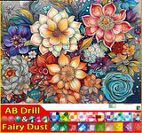 5D DIY Diamond Embroidery Full Square/round Fairy Dust AB Diamond Painting  "Flower Mandala"