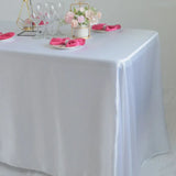 Elegant Satin Rectangle Tablecloth Perfect for Wedding Party Decoration set B