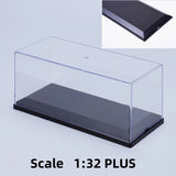 10 Sizes - 1/87 1/64 1/43 1/32 1/24 1/18 Clear Acrylic Car Model Display Box Dust Cover