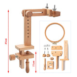 Wooden Embroidery Hoop Holder Stand 360 Degree Rotation