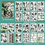 20 Sheets The Harvest day Sticker Book Large Size Junk Journal DIY scrapbooking