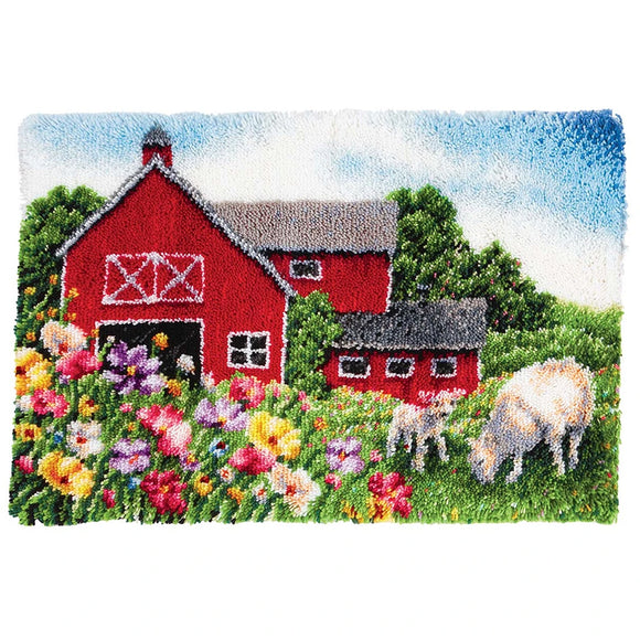 Latch hook DIY rug kit preprinted 