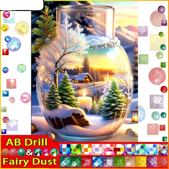 5D DIY Diamond Embroidery Full Square/round Fairy Dust AB Diamond Painting 