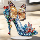 5D DIY Diamond Painting Special Shape Drill Desk Ornament "Crystal high heels"