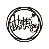 Happy Birthday Circle Frame Metal Cutting Dies for Scrapbooking  Paper Cards