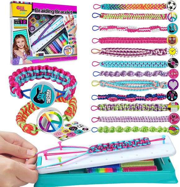 DIY Bracelet Making Kit For Girls - Jewelry Loom Braid Bracelet Maker -Gift