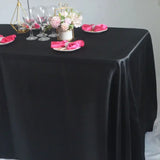 Reusable Satin Tablecloth Wedding Marriage Party Decoration Polyester Table Cloth Set A