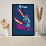 Wall Art Canvas Prints Rocket League Video Game Poster Room Decor