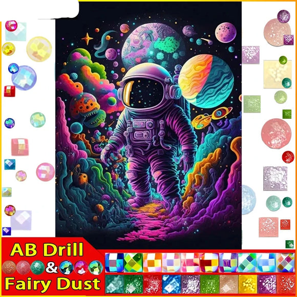 5D DIY Diamond Embroidery Full Square/round Fairy Dust AB Diamond Painting 