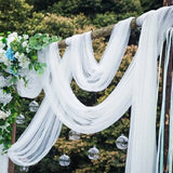 5/10M Wedding Decoration Tulle Roll Crystal Organza Sheer Fabric