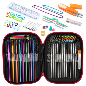 Knitting Crochet Hook Set DIY Craft Crochet Knit With Bag