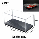 10 Sizes - 1/87 1/64 1/43 1/32 1/24 1/18 Clear Acrylic Car Model Display Box Dust Cover