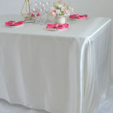 Elegant Satin Rectangle Tablecloth Perfect for Wedding Party Decoration set A