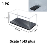 10 Sizes - 1/87 1/64 1/43 1/32 1/24 1/18 Clear Acrylic Car Model Display Box Dust Cover