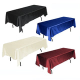 Rectangle Satin Tablecloth Wedding  Decoration, party Birthday Events