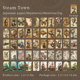 50 pcs Vintage Diy Decor Stickers Junk Journal DIY scrapbooking