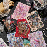 20 Pcs PET Jewelry Decorative Patterns Stickers Junk Journal DIY scrapbooking