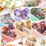 10pcs/Pack Victorian Palace Sticker Pack - Vintage Flower Decals DIY Diary Journal Scrapbooking