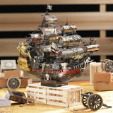 3D Metal Puzzle The Queen Anne's Revenge Jigsaw Pirate Ship DIY Model
