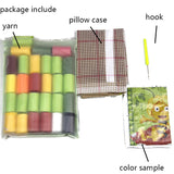 Latch hook DIY rug kit preprinted " Butterfly" approx 3 sizes available