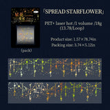 4x200cm Sparkling Stars Laser Tape Junk Journal DIY scrapbooking