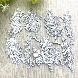 8PCS/lot Pretty leaves Metal Cutting Dies for Scrapbooking  Paper Cards